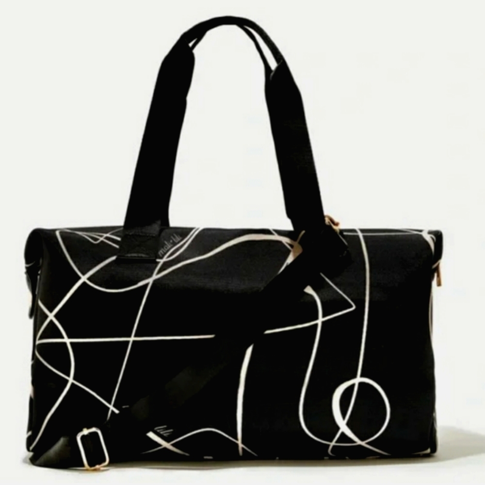 💖💖 Mali & Lili Weekender Carry-all Bag -  Black Abstract 💖💖